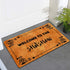 Funny Doormat Welcome to The Shitshow Entrance Floor/Outdoor/Indoor/Front Door Mat Bathroom/Kitchen Rugs Personalized Monogram Welcome Mat 23.6"(W) X 15.7"(L) Machine Washable Mat