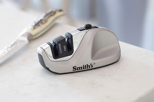 Smith's Consumer Products, Inc. 51023 Adjustable Diamond Edge Grip Sharpener, Gray, One Size