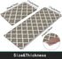 Homcomoda 2Piece Anti Fatigue Kitchen Floor Mat Comfort Heavy Duty Standing Mats Waterproof Non Slip Kitchen Rugs Indoor Outdoor(17"—28" and 17"—47")
