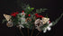 BANBERRY DESIGNS Woodsy Floral Picks Set of 10 Snow Tip Pinecone Red Berries Sprays Wooden Embellishments DIY for Christmas Garlands Wreaths Flower Arrangements Rustic Home Décor