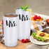 Cpskup Mrs and Mrs Travel Tumbler Set, Lesbian Couple Gifts for Women, Engagement Wedding Valentine™s Day LGBT Gifts for Girlfriend Wife Fiancée, 20 Oz Stainless Steel Travel Tumbler with Lids, White