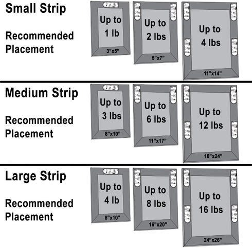 Command 3M 12ct Pack Picture & Frame Hanging Strips Sets Medium Size White Damage-Free