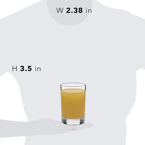 Libbey Heavy Base Juice Glasses, 8 Count (Pack of 1), Clear