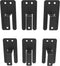 Anti-Slip Metal Gasket for Bed, Prevent Mattress from Sliding Off Bed Frame, 6 Pieces, 0.98 inch Wide, Black