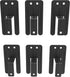Anti-Slip Metal Gasket for Bed, Prevent Mattress from Sliding Off Bed Frame, 6 Pieces, 0.98 inch Wide, Black