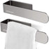 MOKIUER Hand Towel Holder Hand Towel Ring Towel Bar for Bathroom Kitchen Self Adhesive,Stainless Steel Brushed.Pack of 2