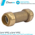 SharkBite U2016-0000LFA 3/4 inch x 3/4 inch Brass Check Valve, Push-to-Connect, Copper, PEX, CPVC