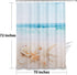 Beda Home Beach Theme Shower Curtain Conch Shell Starfish Ocean Digital Printed Shower Curtain.70Wx72L Inches Waterproof Cloth Fabric Machine Washable, Suit for Bathroom Bathtub Decoration(Shell)