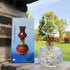 DNRVK Spherical Classic Oil Lamp with Clear Glass Lampshade Adjustable Switch Kerosene Lamp Oil Lantern 7.08in Height