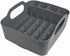 Umbra Tub Dish Drying Rack Lightweight Self-Draining Dish Rack for Kitchen Sink and Counter at Home, RV or Motorhome, Charcoal