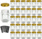 3 oz Hexagon Glass Jars with Gold Lids, 30 Pack Honey Jars Canning Jars Small Spice Jars for Jelly, Herb, Jams, Candy, Wedding Favors, Includes Labels and Pen