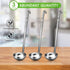 meekoo 3 Pieces Stainless Steel Ladle Soup Handle Ladle with Pouring Rim for Kitchen Cooking Soup Sauce (10 oz)