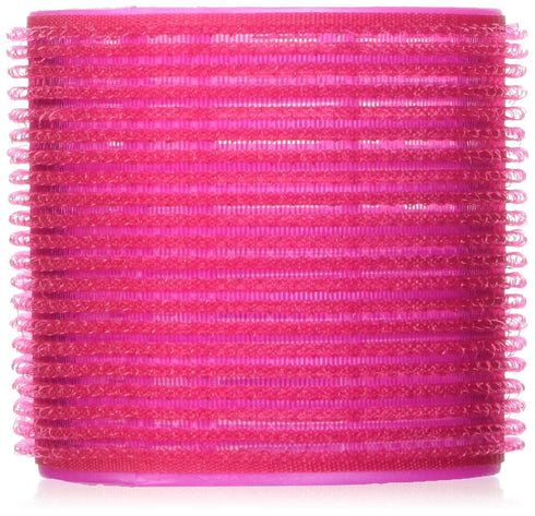 Conair Self Grip Extra Large Hair Rollers, Hair Curlers, Self Grip Hair Rollers, Hot Pink, 9 Pack with Storage Bag