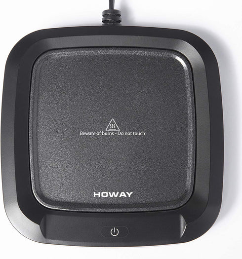 HOWAY Coffee Mug Warmer, 4-Hour Auto Shut Off Coffee Cup Warmer Plate for Desk, Office and Home, 16 Watt Electric Cup Warmer for Tea, Water, Cocoa, Milk