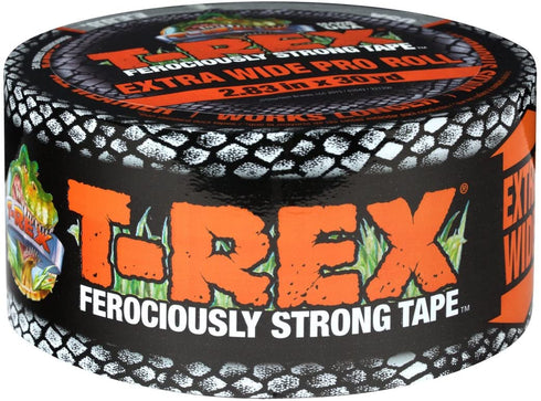 T-REX Ferociously Strong Tape, Duct Tape with UV Resistant & Waterproof Backing for Wood Brick Concrete and More, 30 yd x 2.83", Gunmetal Gray, 1-Roll (241358)