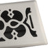 Accord AMFRSNV410 Victorian Floor Register, 4-Inch x 10-Inch(Duct Opening Measurements), Satin Nickel