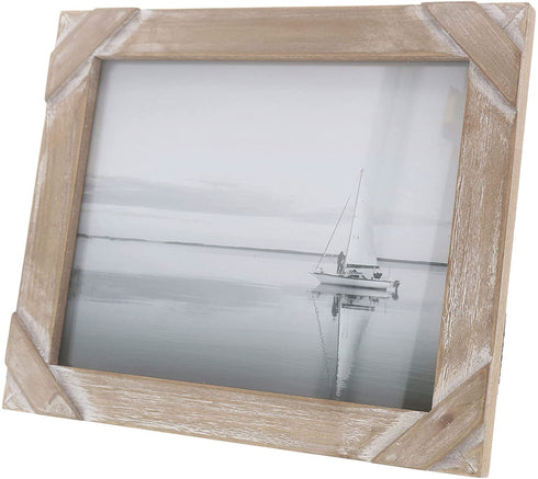 Barnyard Designs Rustic Farmhouse Distressed Picture Frame 8? x 10" Wood Photo Frame