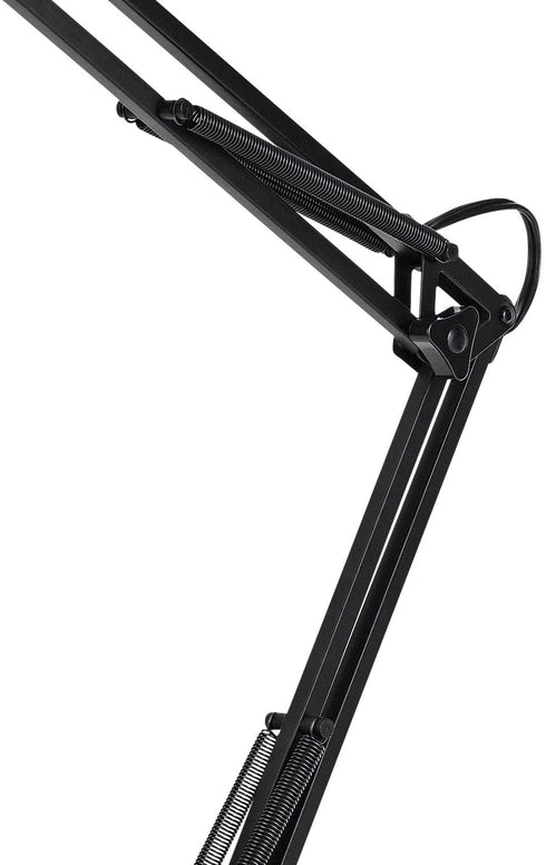 Globe Electric 5698601 Swing-Arm Desk Lamp, with Base, Black