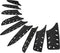 XYJ 9pcs Plastic Knife Covers or Sleeves,Knives Edge Guard or Case,Universal Sheath,Blade Guards Protector for Paring Utility Santoku Nakiri Bread Carving Chef Cleaver, Kitchen Knife Cover or Sleeve