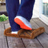 Ninamar Natural Coir Boot Scraper Door Mat - 12 x 13 inch