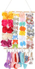 Oaoleer Hair Bow Holder Organizer for GirlsHair Clips Headband Organizer Storage Wall Hanging Home Decor for Girls Room