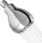 High Pressure Shower Head - Chrome - Powerful Deluxe Bathroom Showerhead with Strong Spray Stream and Small Silicone Nozzles - Universal Fit Works with High and Low Water Flow Showers