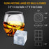 Ice Cube Trays, Jumble Big Cubes & 2.5 inches Large Sphere Ice Mold Combo, Reusable Sphere Ice Tray for Cocktail Bourbon Scotch