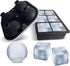 Ice Cube Trays, Jumble Big Cubes & 2.5 inches Large Sphere Ice Mold Combo, Reusable Sphere Ice Tray for Cocktail Bourbon Scotch