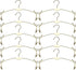 Exttlliy 10PCS Metal Underwear Bra Rack Durable Fashion Children Clothes Hangers Hook Lingerie Shop Display Hanger with Clips (Gold)