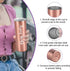 Boss Day Gifts, Boss Lady Skinny Tumbler, Christmas Birthday Boss Gifts for Women Boss Lady Female Coworkers Mom Manager Director Friends, 20 Oz Stainless Steel Insulated Tumbler with Lids, Rose Gold