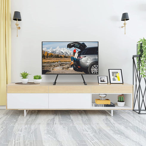 PERLESMITH Universal Table Top TV Stand for 22 - 65 Inch Flat Screen, LCD TVs Premium Height Adjustable Leg Stand Holds up to 110lbs, VESA up to 800x500mm