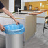 Compostable Trash Bags , 13-15 Gallon Biodegradable Trash Bags Recycled Garbage Bags Unscented Wastebasket Liners for Kitchen Office(75 Counts, Blue)