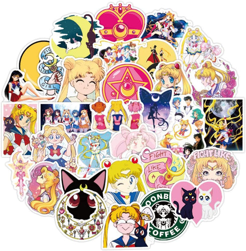 101Pc Cute Girl Vinyl Stickers Decals, Waterproof Stickers for Laptop Water Bottle Bike Skateboard Luggage Computer Hydro Flask Toy Snowboard. Gifts for Kids Girls Teens