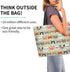 BLUBLU Reusable Large Capacity Women Shoulder Handbags Casual Canvas Tote Bag Heavy Duty for Shopping Grocery Travel Outdoor