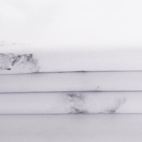 Marble Shower Curtain for Bathroom, Black White Marble Marble Texture Background PatternPolyester Fabric Shower Curtain with Hooks 72 X 72 Inches