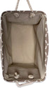 DII Polyester Container with Handles, Lattice Storage Bin, Large, Brown
