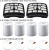 Replacement Filters for Shark Rotator Pro Lift-Away NV500, NV501, NV502, NV503, NV505, NV510, NV520, NV552, UV560, Compared to Part # XFF500 & XHF500 (2 Post Filters + 4 Foam & Felt Filters)