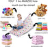 Stuffed Animal Bean Bag Chair Kids Toy Storage Organizer Stuffie Seat, Foldable Floor Chair Sofa Toy Storage Bean Bag Chair Seat for Kids, Teens and Adults Extra Large Super Soft Velvet?Only Cover Bag
