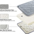 Memory Foam Bath Mat Soft Bath Rugs for Bathroom Non Slip Thick Absorbent Super Cozy Velvet Bathroom Rug Quick Dry Mat for Shower Floor Carpet (17 x 24 Inches,Grey)
