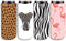 12oz Slim Can Cooler Sleeve,Fits for Michelob Ultra, Red Bull, White Claw- Neoprene Collapsible Slim 12oz Can Cooler (4, Animals)-Animals,Elephant, Flamingo, Deer, Zebra