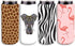 12oz Slim Can Cooler Sleeve,Fits for Michelob Ultra, Red Bull, White Claw- Neoprene Collapsible Slim 12oz Can Cooler (4, Animals)-Animals,Elephant, Flamingo, Deer, Zebra