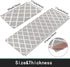 Homcomoda Kitchen Mat Sets 2 Piece Cushioned Anti Fatigue Kitchen Rugs and Mats Waterproof Heavy Duty PVC Comfort Foam Standing Mats for Kitchen Home Sink Laundry Office-17?x28?+17?x47?