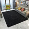 DETUM Soft Bedroom Area Rugs, Fluffy Fur Rug for Living Room Kids Room Nursery Room Mat, Shaggy Plush Carpet for Indoor Floor, Modern Home Decor, 4 x 6 Feet, Black