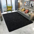 DETUM Soft Bedroom Area Rugs, Fluffy Fur Rug for Living Room Kids Room Nursery Room Mat, Shaggy Plush Carpet for Indoor Floor, Modern Home Decor, 4 x 6 Feet, Black