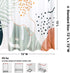 Uphome Abstract Shower Curtains for Bathroom Fabric Modern Aesthetic Art Shower Curtain Set with Hooks Cute Spring Plant Printed Bath Curtain Heavy Duty,60x72