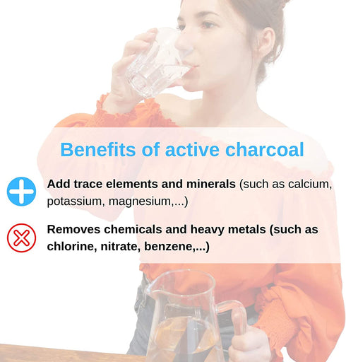 orinko 5 Charcoal Sticks for Water Purification - Bamboo Charcoal Water Filter Sticks Filters up to 2L