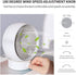 SmartDevil USB Desk Fan, Small Personal Desktop Table Fan with Strong Wind, Quiet Operation Portable Mini Fan for Home Office Bedroom Table and Desktop (White)