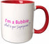 3dRose I'M A Bobbie-What's Your Superpower-Hot Funny Gift for Grandma Mug, 1 Count (Pack of 1), Red/Pink