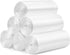 Tebery 8 Gallon Clear Medium Garbage Bags Plastic Trash Bags Wastebasket Bin Liners for Bathroom Bedroom Office Trash Can, 300 Counts/6 Rolls