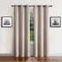 WARM HOME DESIGNS 1 Pair (2 Panels) of Cream Ivory Insulated Thermal Blackout Curtains with Embossed Textured Damask Flower Pattern. Each Short Length Window Panel Is 38" X 63" in Size. EV Ivory 38x63